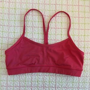 Lululemon Pink Flow Y Bra Light Support